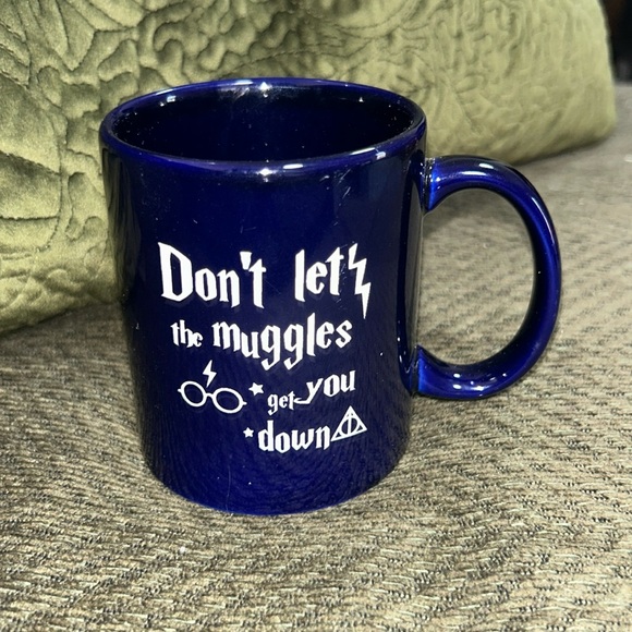 Harry Potter Muggles Cobalt Blue Mug - Picture 2 of 7
